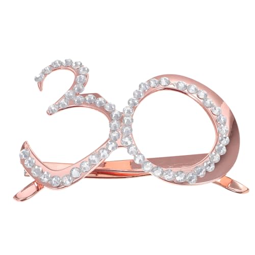 WEKAMOS Geburtstagsbrille fotozubehör fotografie zubehör geburtstagseinladungen birthday present party brillen Gläser Blau geformt Partygeschenke für Feiern Foto-Prop-Brille Plastik Rose Gold WEKAMOS Geburtstagsbrille fotozubehör fotografie zubehör geburtstagseinladungen birthday present party brillen Gläser Blau geformt Partygeschenke für Feiern Foto-Prop-Brille Plastik Rose Gold von WEKAMOS