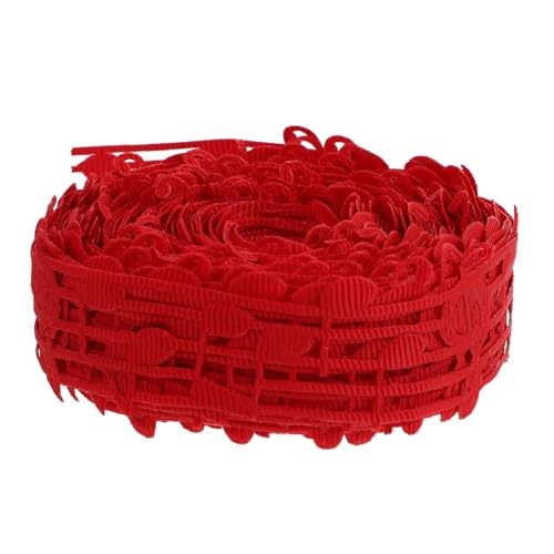 WEKAMOS Geschenkband mit Musiknoten DIY Bastelband für Geschenkverpackung Wiederverwendbares Rotes Karikatur Satinband für Party und Festdekoration WEKAMOS Geschenkband mit Musiknoten DIY Bastelband für Geschenkverpackung Wiederverwendbares Rotes Karikatur Satinband für Party und Festdekoration von WEKAMOS
