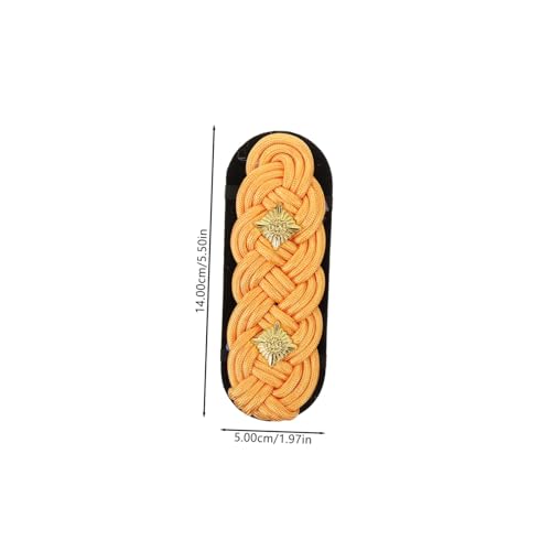 WEKAMOS Goldene Kleine Gewebte Schulterklappen mit Sternen Vielseitige Abzeichen für Herrenuniformen Kostüm Epauletts Langlebige Schulterarm Dekoration für Formelle Anlässe und Auftritte WEKAMOS Goldene Kleine Gewebte Schulterklappen mit Sternen Vielseitige Abzeichen für Herrenuniformen Kostüm Epauletts Langlebige Schulterarm Dekoration für Formelle Anlässe und Auftritte von WEKAMOS