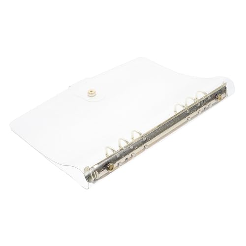 WEKAMOS Goldene Notizbuchhülle aus Transparentem PVC mit Abheftmechanismus Leichtes Rutschfestes Ringbuch Cover Nachfüllbare Schutzhülle für Reise Handbücher und Persönliche Planer als WEKAMOS Goldene Notizbuchhülle aus Transparentem PVC mit Abheftmechanismus Leichtes Rutschfestes Ringbuch Cover Nachfüllbare Schutzhülle für Reise Handbücher und Persönliche Planer als von WEKAMOS
