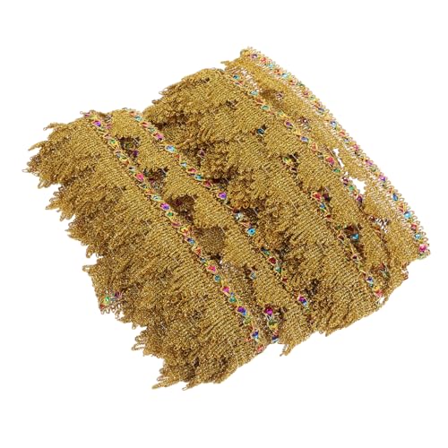 WEKAMOS Goldene Pailletten Spitzenborte zum Nähen und Basteln Vielseitiges Dekorband für DIY Kleidung Blumensträuße und Geschenkverpackungen Fein Gearbeitete Anpassbare Zierspitze WEKAMOS Goldene Pailletten Spitzenborte zum Nähen und Basteln Vielseitiges Dekorband für DIY Kleidung Blumensträuße und Geschenkverpackungen Fein Gearbeitete Anpassbare Zierspitze von WEKAMOS