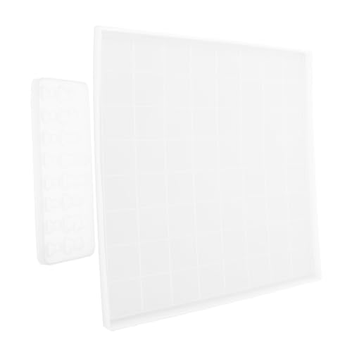 WEKAMOS Großes Silikon Resin Schachbrett und Schachfiguren Form Set Gießform für Epoxidharz DIY Basteln Langlebig Einfach zu Entformen für Schachliebhaber und Dekorative Gestaltung von WEKAMOS