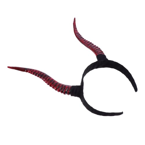 WEKAMOS Haarreif mit Antilopenhörnern Halloween Kopfschmuck Leicht Party Haarreif Gothic Steampunk Cosplay Zubehör für Damen von WEKAMOS