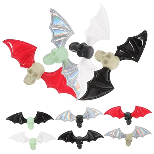 WEKAMOS Halloween Bastelset Fledermausflügel DIY Zubehör Bat Wing für Kleidung Haare Schuhe Halloween Deko Leicht Tragbar mit Schädelverzierung Teiliges WEKAMOS Halloween Bastelset Fledermausflügel DIY Zubehör Bat Wing für Kleidung Haare Schuhe Halloween Deko Leicht Tragbar mit Schädelverzierung Teiliges von WEKAMOS