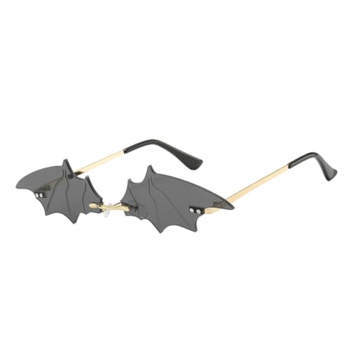 WEKAMOS Halloween Fledermaus Sonnenbrille Metallrahmen Bat Shape Partybrille für Erwachsene und Jugendliche Kreative Foto Brille Dekoration für Kostüm und Cosplay Events WEKAMOS Halloween Fledermaus Sonnenbrille Metallrahmen Bat Shape Partybrille für Erwachsene und Jugendliche Kreative Foto Brille Dekoration für Kostüm und Cosplay Events von WEKAMOS
