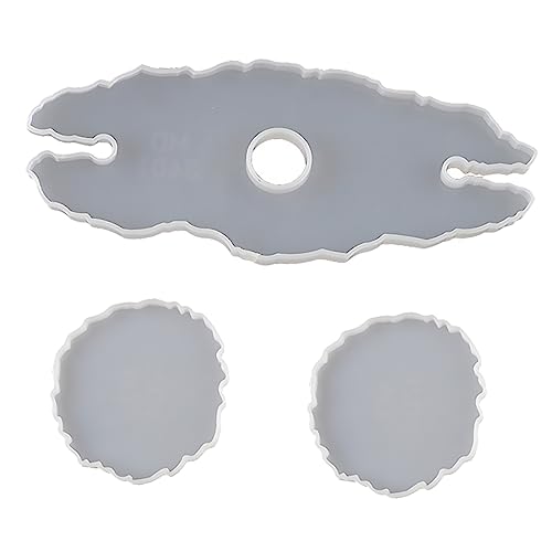 WEKAMOS Handgefertigte Silikonform für Weinglas Halter Diy Epoxidharz Gießform Unregelmäßige Kristallform für Untersetzer und Dekoration für Kreative Projekte von WEKAMOS