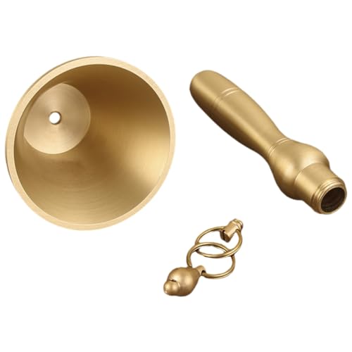 WEKAMOS Handglocke Griff Extra Laut Vielseitig Einsetzbar als Service Schul und Party Glocke Leicht und Handlich für Restaurant und Dekoration WEKAMOS Handglocke Griff Extra Laut Vielseitig Einsetzbar als Service Schul und Party Glocke Leicht und Handlich für Restaurant und Dekoration von WEKAMOS