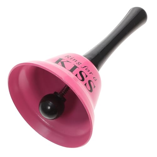 WEKAMOS Handglocke aus Metall mit Klarem Klang Leichte Tragbare Service Glocke für Junggesellenabschied Bar Restaurant Party Vielseitig Einsetzbar Robust und Langlebig von WEKAMOS