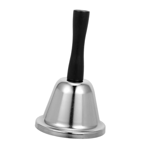 WEKAMOS Handglocke für Klassenzimmer Vielseitige Serviceglocke für Restaurants und Hotels Laute und Klare Klangqualität Dekorative Tischglocke mit Robustem Design von WEKAMOS