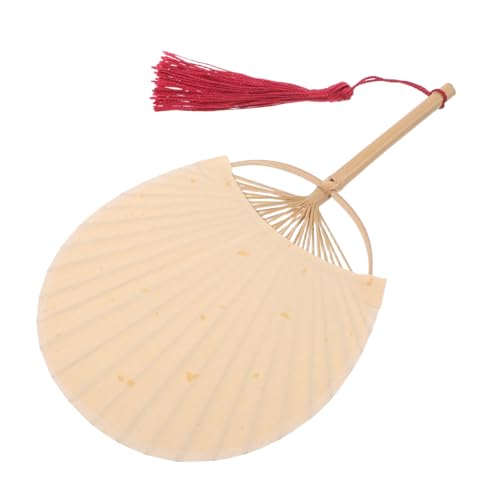 WEKAMOS Handlicher Bambus Paddelfächer Mini Tragbar Mit Papier Und Langer Griff Eleganter Quastenanhänger Handgefertigt Für Hochzeit Party Dekoration Und DIY WEKAMOS Handlicher Bambus Paddelfächer Mini Tragbar Mit Papier Und Langer Griff Eleganter Quastenanhänger Handgefertigt Für Hochzeit Party Dekoration Und DIY von WEKAMOS