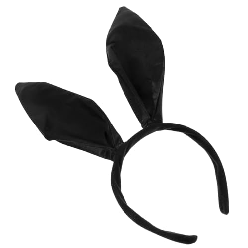 WEKAMOS Hasenohren Haarreif für Damen Schwarzer Bunny Headband mit Dekorativen Kaninchenohren Modisches Stirnband für Karneval Party Ostern und Cosplay Vielseitiges Accessoire für WEKAMOS Hasenohren Haarreif für Damen Schwarzer Bunny Headband mit Dekorativen Kaninchenohren Modisches Stirnband für Karneval Party Ostern und Cosplay Vielseitiges Accessoire für von WEKAMOS