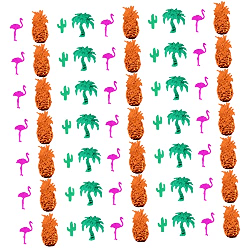 WEKAMOS Hawaiian Party Konfetti Dekoration Tischdekoration mit Pailletten Kaktus Ananas und Flamingo für Geburtstag Junggesellinnenabschied und Hochzeiten von WEKAMOS