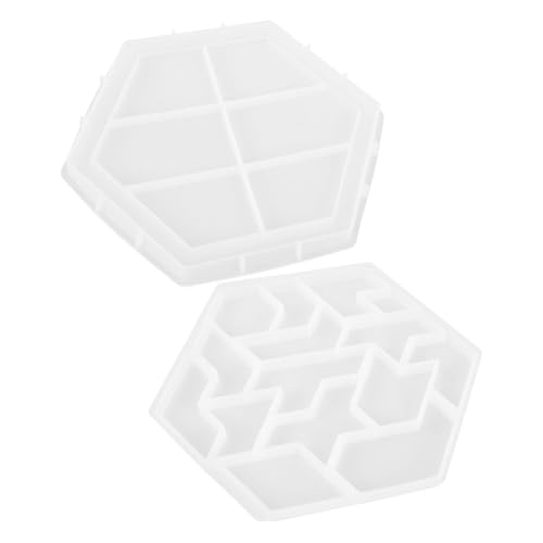 WEKAMOS Hexagon Tangram Silikonform für Epoxidharz DIY Puzzle Resin Untersetzer Formen Originelles Basteln für Hausdekoration Kinderfreundlich Leicht zu Reinigen Vielseitig Verwendbar WEKAMOS Hexagon Tangram Silikonform für Epoxidharz DIY Puzzle Resin Untersetzer Formen Originelles Basteln für Hausdekoration Kinderfreundlich Leicht zu Reinigen Vielseitig Verwendbar von WEKAMOS
