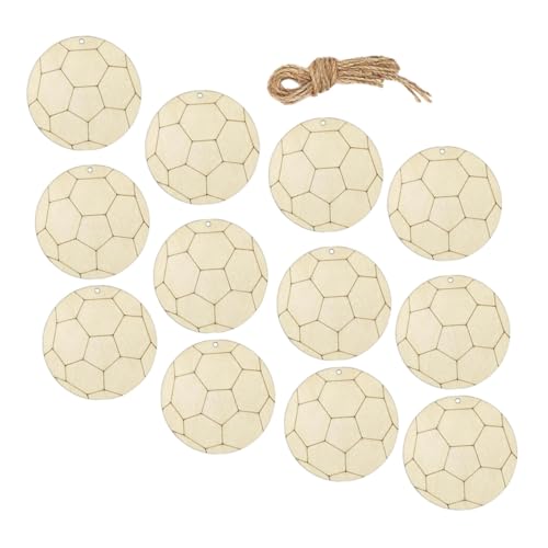 WEKAMOS Holz Fußball Anhänger Teiliges DIY Bastelset zum Bemalen Robuste Holzscheiben für Kreative Fußballparty Dekoration Einfach zu Gestalten und Langlebig WEKAMOS Holz Fußball Anhänger Teiliges DIY Bastelset zum Bemalen Robuste Holzscheiben für Kreative Fußballparty Dekoration Einfach zu Gestalten und Langlebig von WEKAMOS