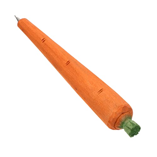 WEKAMOS Holz Kugelschreiber Karottenform Kreatives Handgefertigtes Schreibgerät Wechselbare Mine Eleganter Holzstift für Schule Büro Geschenkidee WEKAMOS Holz Kugelschreiber Karottenform Kreatives Handgefertigtes Schreibgerät Wechselbare Mine Eleganter Holzstift für Schule Büro Geschenkidee von WEKAMOS
