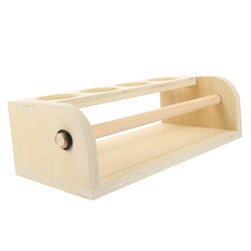 WEKAMOS Holz Staffelei für Stabiler Papierrollenspender mit Aufbewahrung für Stifte und Malutensilien Einfacher Papierwechsel für Kreatives Zeichnen und Malen von WEKAMOS