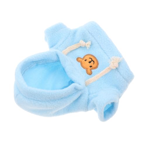 WEKAMOS Kleidung für Plüschbären Weiche Langlebige T Shirts und Hoodies im Minimalistischen Design für Puppen und Kuscheltiere Blau von WEKAMOS