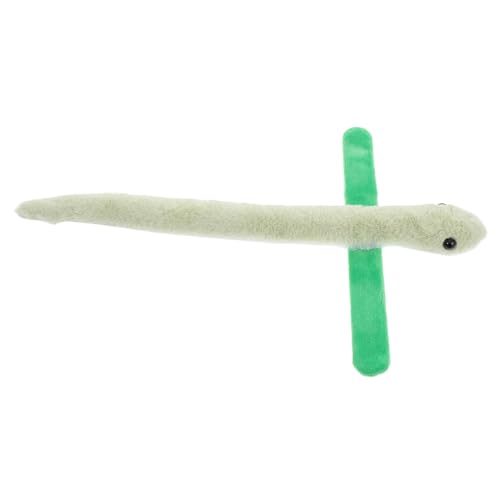 WEKAMOS Kleines Grünes Schlangenarmband Stofftierarmband Animal-slap-armbänder Schlagarmbänder Für Tierarmbänder Gefülltes Schlagarmband Tierpartydekorationen Green Pp Baumwolle von WEKAMOS