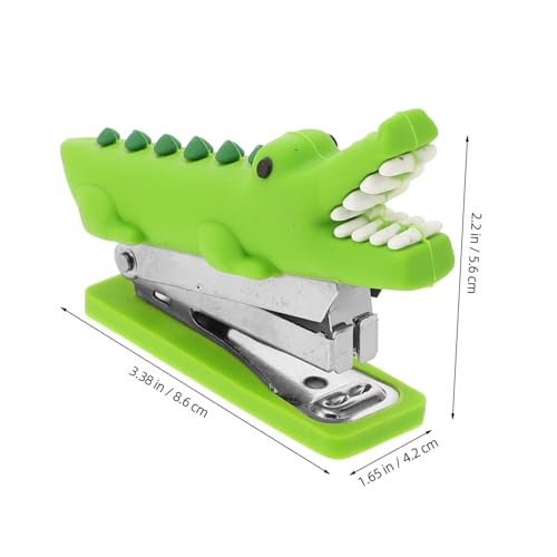 WEKAMOS Kompakter Mini Heftgerät mit Niedlichem Krokodil Design Tragbarer Handtacker für Büro und Schule Kleines Leichtes Hefter Bürobedarf für Schüler und Mobiles Heften WEKAMOS Kompakter Mini Heftgerät mit Niedlichem Krokodil Design Tragbarer Handtacker für Büro und Schule Kleines Leichtes Hefter Bürobedarf für Schüler und Mobiles Heften von WEKAMOS