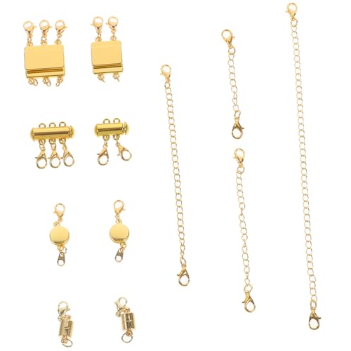 WEKAMOS Layering Kettenverschluss Set aus Langlebiger Legierung Verstellbare Kettenverlängerung mit Karabinerverschluss Geeignet für Mehrreihige Halsketten und Armbänder Leicht und WEKAMOS Layering Kettenverschluss Set aus Langlebiger Legierung Verstellbare Kettenverlängerung mit Karabinerverschluss Geeignet für Mehrreihige Halsketten und Armbänder Leicht und von WEKAMOS