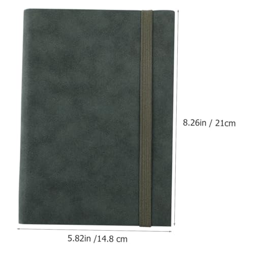 WEKAMOS Leder Notizbuch Vintage Softcover Dickes Tagebuch für Studenten Schreibheft Tagebuch Planer Notizblock Leicht Tragbar für Schule Büro und Reise in Dunkelgrün WEKAMOS Leder Notizbuch Vintage Softcover Dickes Tagebuch für Studenten Schreibheft Tagebuch Planer Notizblock Leicht Tragbar für Schule Büro und Reise in Dunkelgrün von WEKAMOS