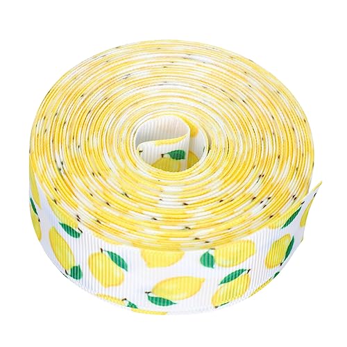 WEKAMOS Limonenmuster Schleifenband Polyester Geripptes Geschenkband für DIY Bastelarbeiten Partydekoration Robust und Farbecht für Geschenkverpackung und Festtagsdekoration WEKAMOS Limonenmuster Schleifenband Polyester Geripptes Geschenkband für DIY Bastelarbeiten Partydekoration Robust und Farbecht für Geschenkverpackung und Festtagsdekoration von WEKAMOS