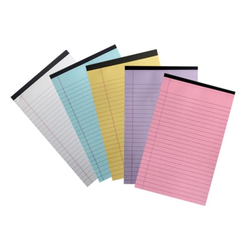 WEKAMOS Liniert Notizheft Rosa und Gelb Vielseitiges Memo Pad für Haushalt Planung und Notizen von WEKAMOS