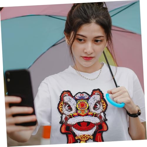 WEKAMOS Löwenmotiv Stickapplikation zum Aufbügeln und Aufnähen Dekorativer Kleidungspatch für Jeans Shirts Taschen Vielseitiger DIY Flicken zur Reparatur und Verschönerung von Kleidung von WEKAMOS