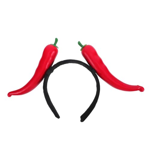 WEKAMOS Lustiges Gemüse Stirnband Künstliche Paprika Chili Künstliches Gemüse Chili Party Zubehör Chili Party Gastgeschenke Lustiges Pfannen Stirnband Kostümparty WEKAMOS Lustiges Gemüse Stirnband Künstliche Paprika Chili Künstliches Gemüse Chili Party Zubehör Chili Party Gastgeschenke Lustiges Pfannen Stirnband Kostümparty von WEKAMOS