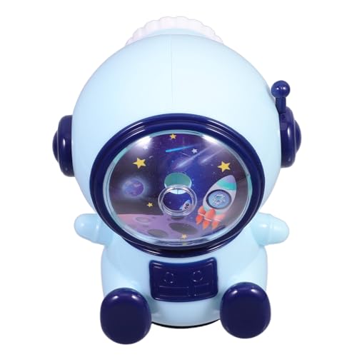 WEKAMOS Manueller Handlicher Bleistiftspitzer Cartoon Astronaut Design Einstellbar für Dicke und Dünne Stifte Tragbar Langlebig mit Sicherer Klinge für Schüler und Künstler von WEKAMOS