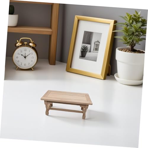 WEKAMOS Maßstab Rechteckiger Holz Puppenhaus Tisch Naturbelassenes Möbelstück Detailgetreu Robust Pädagogisch für Kinderspiel und Puppenhausdeko WEKAMOS Maßstab Rechteckiger Holz Puppenhaus Tisch Naturbelassenes Möbelstück Detailgetreu Robust Pädagogisch für Kinderspiel und Puppenhausdeko von WEKAMOS