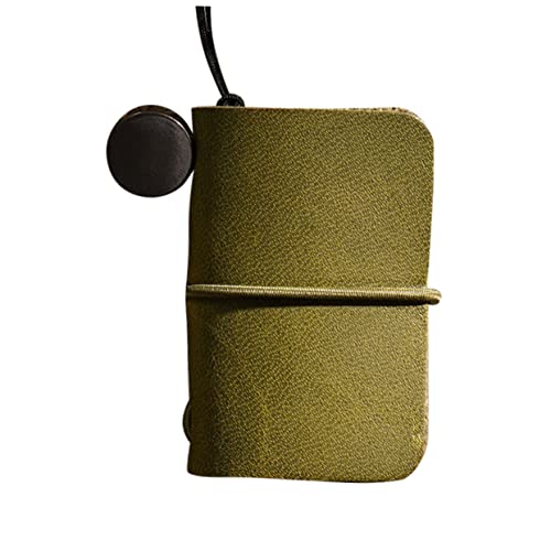 WEKAMOS Mini Notizblock Handliches Notizbuch Ölgewachstes Leder Olivegrün Bürobedarf für Schüler und Büroangestellte Tragbares Schreibheft für Zuhause und Unterwegs WEKAMOS Mini Notizblock Handliches Notizbuch Ölgewachstes Leder Olivegrün Bürobedarf für Schüler und Büroangestellte Tragbares Schreibheft für Zuhause und Unterwegs von WEKAMOS