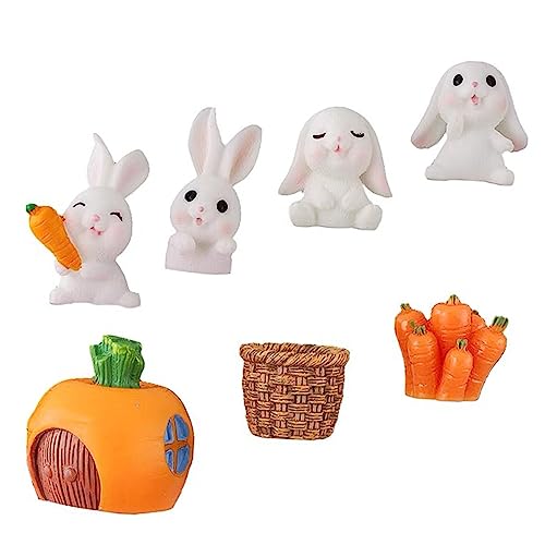 WEKAMOS Miniatur Hase Figuren Set Teiliges Deko Set für Kuchen Ostern Garten DIY Dekorationen Adorable Tier Cupcake Topper Tischornamente WEKAMOS Miniatur Hase Figuren Set Teiliges Deko Set für Kuchen Ostern Garten DIY Dekorationen Adorable Tier Cupcake Topper Tischornamente von WEKAMOS
