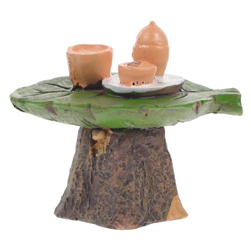 WEKAMOS Miniatur Tee Tisch Dekoration Resin Mini Tisch Accessoire für Garten Sukkulenten und Landschaftszenen für Weihnachtsdeko WEKAMOS Miniatur Tee Tisch Dekoration Resin Mini Tisch Accessoire für Garten Sukkulenten und Landschaftszenen für Weihnachtsdeko von WEKAMOS