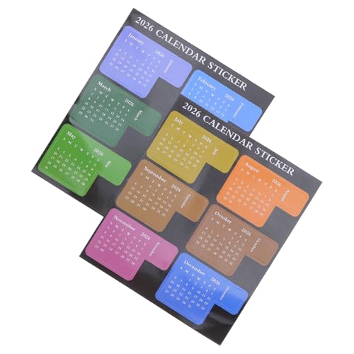 WEKAMOS Monatsübersicht Aufkleber Selbstklebende Kalenderregister Tabs Bunte Jahresplaner Etiketten Für Notizbücher Büroplaner Studenten DIY WEKAMOS Monatsübersicht Aufkleber Selbstklebende Kalenderregister Tabs Bunte Jahresplaner Etiketten Für Notizbücher Büroplaner Studenten DIY von WEKAMOS