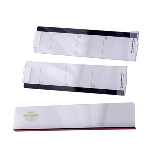 WEKAMOS Monitor Memo Board Teilig Transparente Bildschirm Seitenpaneele für Computer Bildschirm Haftnotizen Organizer Stark Klebend Leichte Notiztafel für Büro und Home Office von WEKAMOS