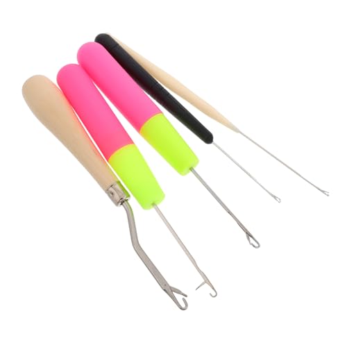 WEKAMOS Multifunktionales Haar Häkelnadel Teilig Latch Hook Tool für Dreadlocks und Perücken Ergonomisch Rutschfest Langlebig Zeitsparend für Haar Flechten und Zöpfe von WEKAMOS