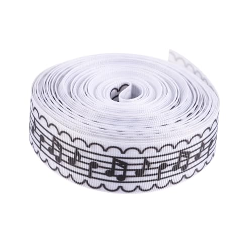 WEKAMOS Musiknoten Geschenkband Breites Dekorationsband für DIY Haarschleifen Geschenkverpackung und Bastelprojekte Yards Material für Musikliebhaber und Veranstaltungen WEKAMOS Musiknoten Geschenkband Breites Dekorationsband für DIY Haarschleifen Geschenkverpackung und Bastelprojekte Yards Material für Musikliebhaber und Veranstaltungen von WEKAMOS