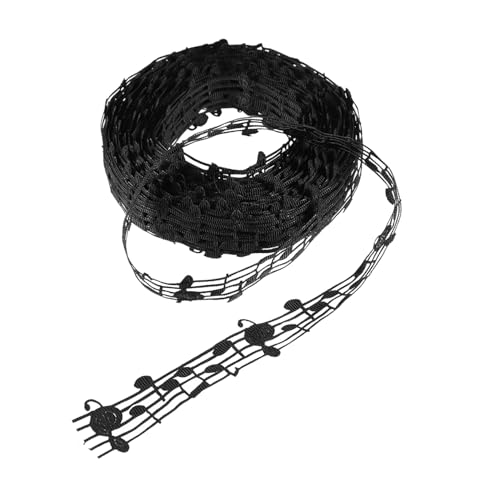 WEKAMOS Musiknoten Satinband aus Polyester Wiederverwendbar Robustes DIY Bastelband für Geschenkverpackung Haaraccessoires Festdekoration Party Vielseitiges Näh und Dekoband WEKAMOS Musiknoten Satinband aus Polyester Wiederverwendbar Robustes DIY Bastelband für Geschenkverpackung Haaraccessoires Festdekoration Party Vielseitiges Näh und Dekoband von WEKAMOS