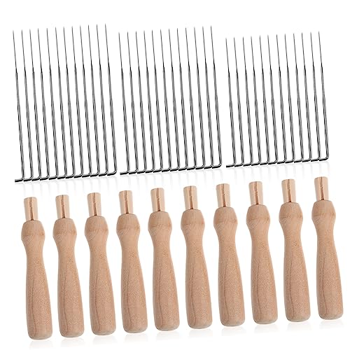 WEKAMOS Nadel Filzset für Anfänger Teiliges Kit mit Filznadeln in Verschiedenen und Holzgriffen für DIY Wollfilzarbeiten und Handwerk WEKAMOS Nadel Filzset für Anfänger Teiliges Kit mit Filznadeln in Verschiedenen und Holzgriffen für DIY Wollfilzarbeiten und Handwerk von WEKAMOS