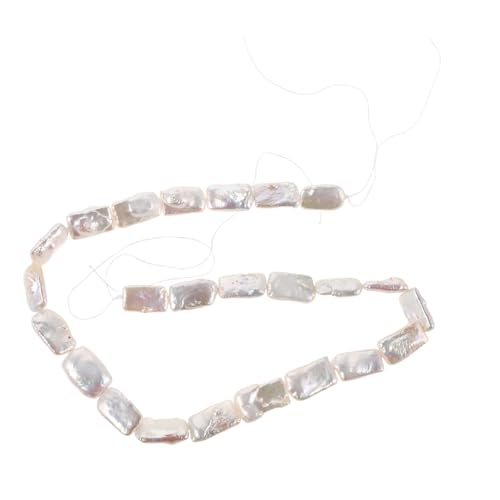 WEKAMOS Natürliche Barockperlen Unregelmäßige Süßwasserperlen Weiß Schmuckdesign Perlen Vorgebohrt für DIY Ohrringe Halsketten Schmuckherstellung Strang WEKAMOS Natürliche Barockperlen Unregelmäßige Süßwasserperlen Weiß Schmuckdesign Perlen Vorgebohrt für DIY Ohrringe Halsketten Schmuckherstellung Strang von WEKAMOS