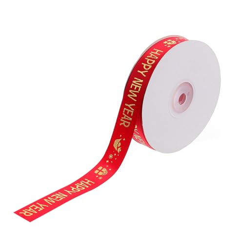 WEKAMOS Neujahrs Geschenkband Polyesterband mit Bunten Mustern Hitzebeständig Langlebig Glänzend für DIY Dekoration und Geschenkverpackung zu Weihnachten und Feiertagen WEKAMOS Neujahrs Geschenkband Polyesterband mit Bunten Mustern Hitzebeständig Langlebig Glänzend für DIY Dekoration und Geschenkverpackung zu Weihnachten und Feiertagen von WEKAMOS