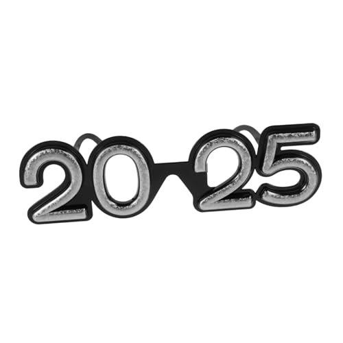 WEKAMOS Neujahrsbrille Silber Holografisch Partybrille Fun Foto Requisiten für Silvester Feier Zubehör für Erwachsene und Jugendliche WEKAMOS Neujahrsbrille Silber Holografisch Partybrille Fun Foto Requisiten für Silvester Feier Zubehör für Erwachsene und Jugendliche von WEKAMOS