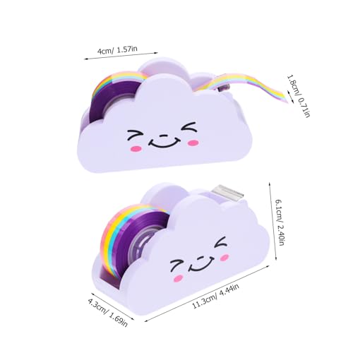 WEKAMOS Niedlicher Wolken klebebandabroller mit Präzisem Schneidesystem Inklusive Farbigem Klebeband Vielseitig für Schule Büro und DIY journale Kreatives Schreibzubehör für Schüler und WEKAMOS Niedlicher Wolken klebebandabroller mit Präzisem Schneidesystem Inklusive Farbigem Klebeband Vielseitig für Schule Büro und DIY journale Kreatives Schreibzubehör für Schüler und von WEKAMOS