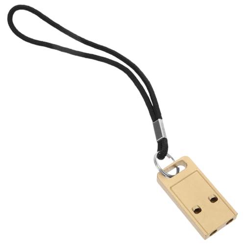 WEKAMOS Notfallpfeife aus Massivem Messing mit Schlüsselanhänger und Lanyard Laute Survival signalpfeife für Camping Outdoor Hilfe und Training Multifunktionale Sicherheits pfeife WEKAMOS Notfallpfeife aus Massivem Messing mit Schlüsselanhänger und Lanyard Laute Survival signalpfeife für Camping Outdoor Hilfe und Training Multifunktionale Sicherheits pfeife von WEKAMOS