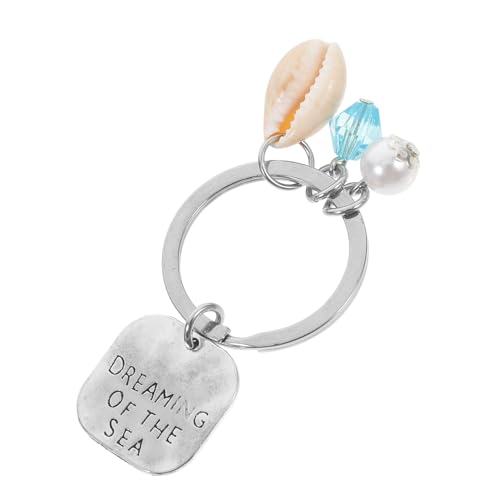 WEKAMOS Ocean Themed Schlüsselanhänger mit Muschel und Perle Dekorativer Metall Luggage Pendant Leicht und Tragbar Kreatives für Strand und Meeresliebhaber WEKAMOS Ocean Themed Schlüsselanhänger mit Muschel und Perle Dekorativer Metall Luggage Pendant Leicht und Tragbar Kreatives für Strand und Meeresliebhaber von WEKAMOS