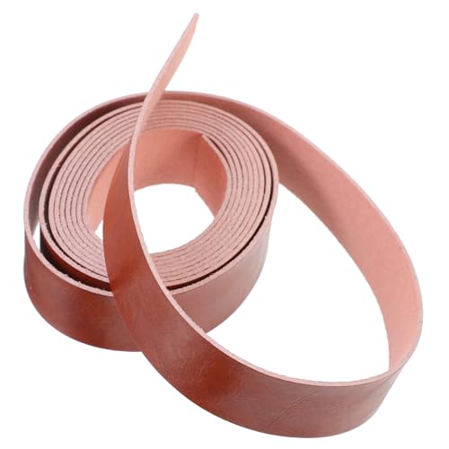 WEKAMOS PU Lederstreifen Braun Langlebiger Kunstleder Riemen zum Basteln DIY Lederarmbänder Gürtel für Handwerk und Lederarbeiten von WEKAMOS