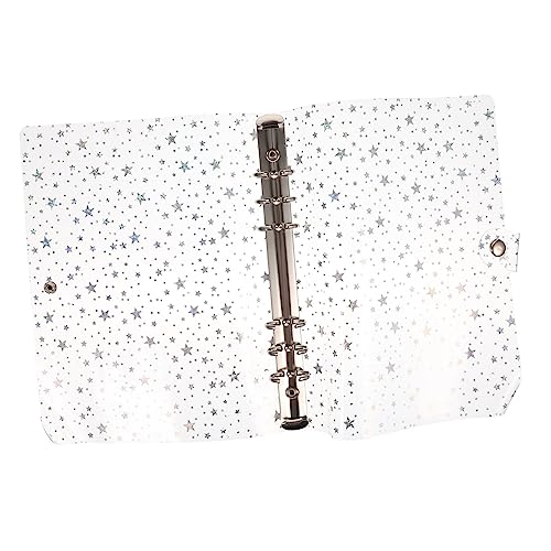 WEKAMOS PVC Binder Cover Transparent mit Sternenmotiv Leichtes Strapazierfähiges Scrapbook Notizbuchgehäuse für Schule Büro Sicherer Verschluss Wiederverwendbar Praktisches Accessoire WEKAMOS PVC Binder Cover Transparent mit Sternenmotiv Leichtes Strapazierfähiges Scrapbook Notizbuchgehäuse für Schule Büro Sicherer Verschluss Wiederverwendbar Praktisches Accessoire von WEKAMOS
