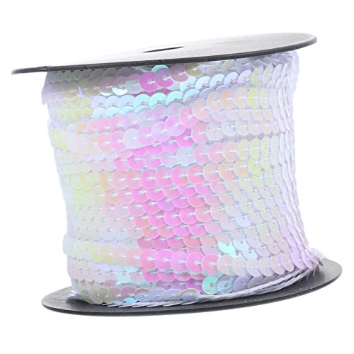 WEKAMOS PVC Paillettenband Yards Flach Rund Glänzend Glitzernd für DIY Kleidung Schuhe Taschen Basteln Handwerk Zubehör in Langlebig und Farbecht von WEKAMOS