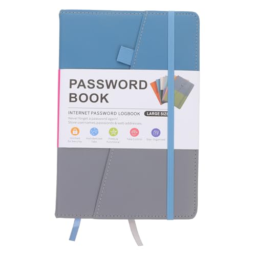 WEKAMOS Passwortbuch mit Alphabetischen Registerkarten Tragbares Notizbuch zur Sicheren Verwaltung von Internet Webseiten Passwörtern und Adressen Übersichtliches Design für Einfache WEKAMOS Passwortbuch mit Alphabetischen Registerkarten Tragbares Notizbuch zur Sicheren Verwaltung von Internet Webseiten Passwörtern und Adressen Übersichtliches Design für Einfache von WEKAMOS